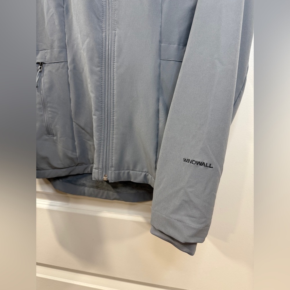 The North Face WindWall Jacket Womens Small Gray Fleece Lined Hooded Coat - Picture 4 of 13